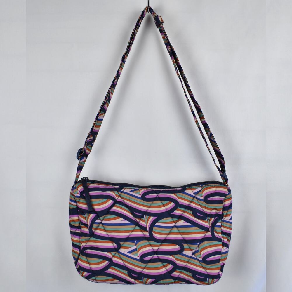 Vera Bradley Ultralight Essential Retro Ribbons Bag & Wallet Crossbody Shoulder - Picture 2 of 12
